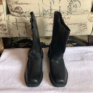 Black guide gear motorcycle boots